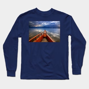 Boat ride in Lake Kerkini Long Sleeve T-Shirt